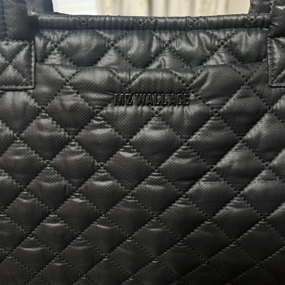 MZ Wallace Black Quilted Large Box Tote II - Picture 2 of 7